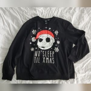 EUC Jack Skellington Nightmare Before Christmas Light-up Christmas Sweater